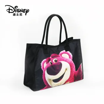 2023 Сумка Disney с клубничным мишкой, женская сумка-тоут на плечо, Большая вместительная сумка для студенческих поездок, портативная сумка для подмышек
