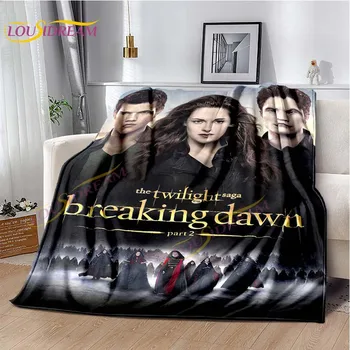 3D Одеяла из Вампирской драмы, Романтики, фэнтези, кино, Фланелевое одеяло Twilight Eclipse, Одеяло для пары, Теплое Мягкое одеяло Twilight