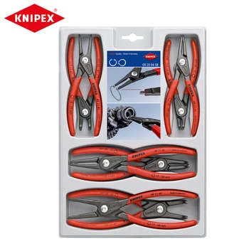 KNIPEX Tools 00 20 04 SB Прецизионные плоскогубцы с стопорным кольцом красного цвета из 8 предметов