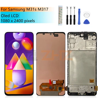 OLED Для Samsung Galaxy M31S ЖК-дисплей С Сенсорным Экраном Дигитайзер В Сборе для Samsung M317 Жк-Экран Замена Запасных Частей