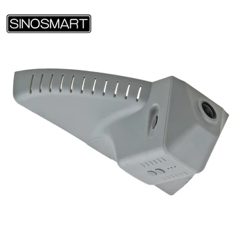 SINOSMART Novatek 1080P Специальная автомобильная WiFi видеорегистраторная камера для Skoda Superb Deluxe Управление через приложение SONY IMX307 Серый