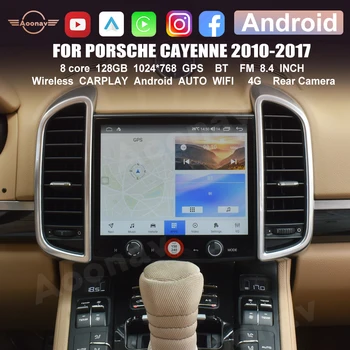 Автомагнитола Android мультимедийный плеер 128 ГБ для Porsche Cayenne 958 porshe cayenne 2010-2017, автомобильная стереосистема carplay google