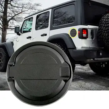 Автомобильная АБС-накладка крышки бензобака, молдинги на дверях топливного бака для Jeep Wrangler JL 2018, внешние аксессуары