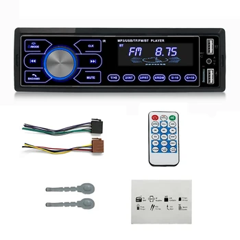 Автомобильный MP3-плеер с сенсорным экраном, вход AUX, стереоплеер, совместимый с Bluetooth, Цифровое радио для громкой связи, ЖК-дисплей со светодиодной подсветкой