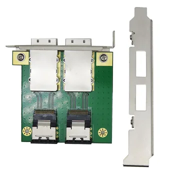 Адаптер для карты SAS на внешней передней панели SAS Внутренний SFF-8087 к внешнему адаптеру HD SFF-8088 PCI SAS