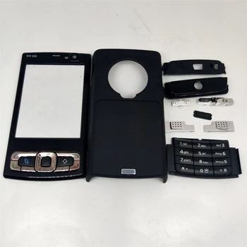 Для Nokia N95 (версия 8G) Корпус Передняя панель Рамка Чехол + задняя крышка/крышка батарейного отсека + Запчасти для ремонта английской клавиатуры
