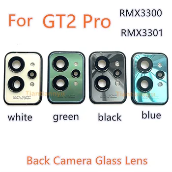 Для Realme GT2 Pro RMX3300 RMX3301 Стеклянная крышка объектива камеры заднего вида Замена объектива камеры заднего вида и держателя рамки