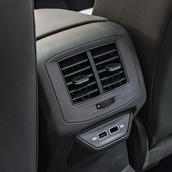 Для VW T Roc 2017 2018 2019 2020 2021 2022 Задний подлокотник Планки рамы для выпуска воздуха Аксессуары для укладки интерьера