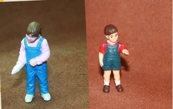 маленькая игрушка-фигурка из ПВХ для маленького мальчика и маленькой девочки