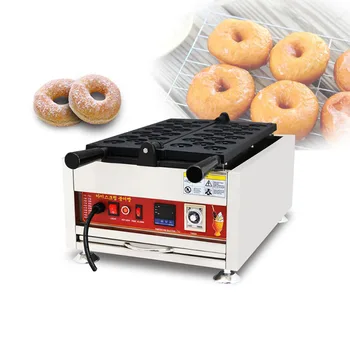 Машина для приготовления пончиков с CE / 17 отверстиями цифровая машина для приготовления пончиков / Электрическая Автоматическая Машина для выпечки Блинов с Закусками из сладких Пончиков