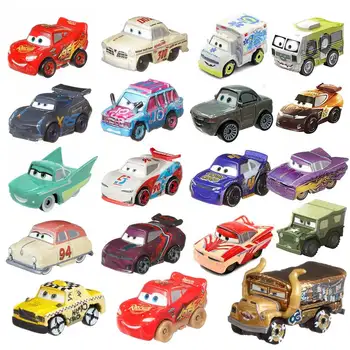 Мини-игрушечные машинки Disney Pixar из сплава Lightning McQueen, мини-игрушечная машинка Мисс Полицейская машина, скоростной маленький спортивный автомобиль, подарок к празднику для детей