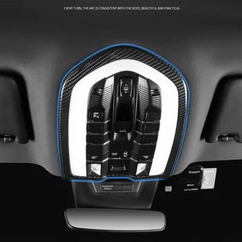 Наклейка на автомобильную панель освещения для чтения из углеродного волокна для Porsche Macan 2014-2020 /Cayenne 2014-2017 /Panamera 2010-2016