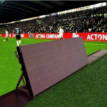 Наружный светодиодный экран по периметру футбольного стадиона, поддерживающий ферменную конструкцию светодиодного экрана