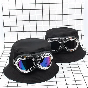Новая женская шляпа-авиатор, Лето-осень, Индивидуальные очки, Панама, Женские солнцезащитные очки Унисекс, кепка, Мужская кепка, Женская Панама, Солнцезащитная кепка