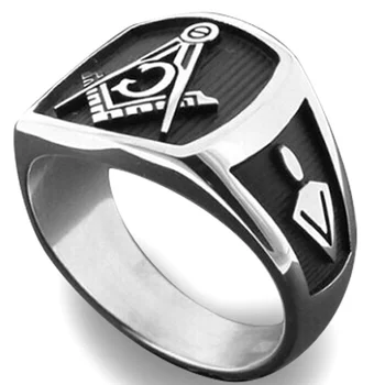 Новое кольцо с масонским рисунком в стиле Ретро Ag, Мужское Кольцо, Модное Металлическое Кольцо с масонским буквенным символом, Аксессуары для вечеринок, ювелирные изделия