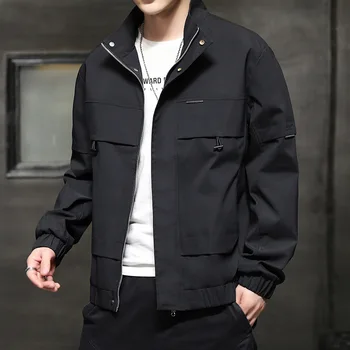 Новое поступление мужских курток на осень 2022 года - Молодежная спортивная верхняя одежда Корейская версия бейсбольной формы, рабочая куртка, модное пальто
