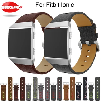Новый ремешок для часов, ремешки из натуральной кожи, аксессуары для наручных часов, мужские высококачественные ремешки для наручных часов, замена для умных часов Fitbit Ionic