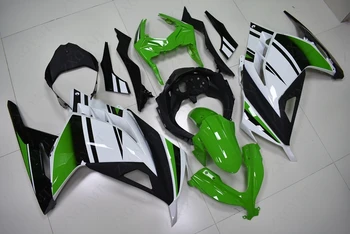 Обтекатель EX300 2013 - 2015 Белый Зеленый Черный Пластиковые обтекатели EX300 14 15 Пластиковые обтекатели EX 300 Ninja 2013