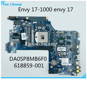 Оригинальный DA0SP8MB6F0 618859-001 для HP для Envy 17-1000 envy17 envy 17 Материнская плата ноутбука HM55 DDR3 GPU основная плата