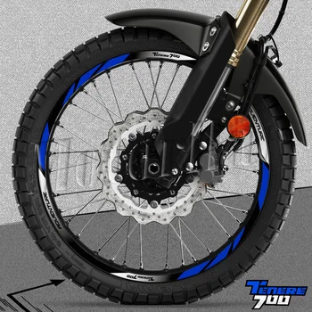 Светоотражающая наклейка на колесо мотоцикла, наклейка на обод в полоску для мотокросса, Аксессуары, водонепроницаемые для Yamaha Tenere 700 XTZ 700Z TERENE
