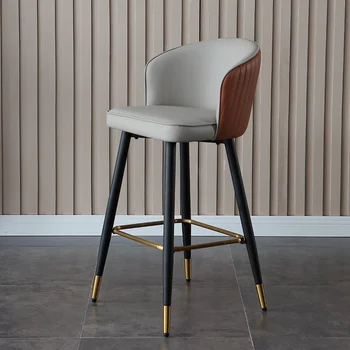 Скандинавские дизайнерские барные стулья, современная минималистичная барная мебель, домашняя кухня, Высокий барный стул, креативные легкие стулья для кафе класса Люкс в отеле.