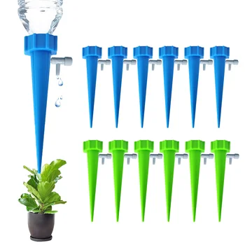 12ШТ Регулируемый Автоматический инструмент для капельного орошения, устройство для самополива воды, Шипы, Автоматический набор для полива сада с цветочными растениями