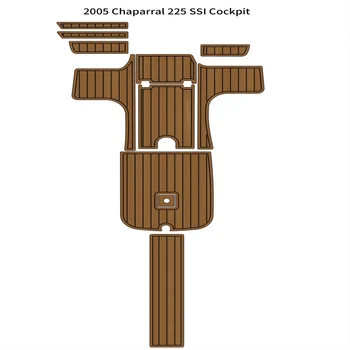 2005 Chaparral 225 SSI Кокпит лодки EVA Пена Искусственный Тик Палубный коврик для пола