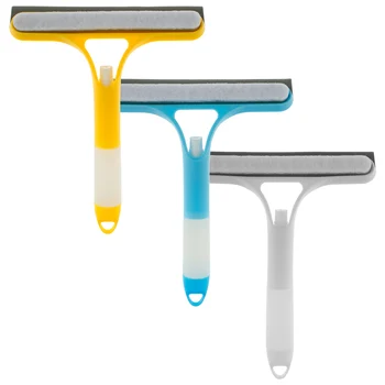 3шт Оконный скребок 3-в-1, Многофункциональные инструменты для чистки окон, щетка для мытья окон с функцией распыления воды, портативное окно