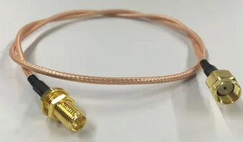 50 см кабель-адаптер SMA поворотный RF-кабель RG316 высокотемпературный серебряный удлинитель SMA кабель с наружным винтом