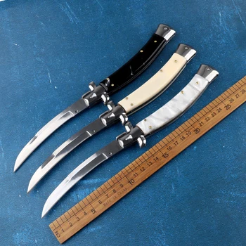 6-Типный тактический складной нож OTF с механическим зеркальным лезвием, акриловая ручка, многофункциональный инструмент для охоты на открытом воздухе, кемпинга, EDC