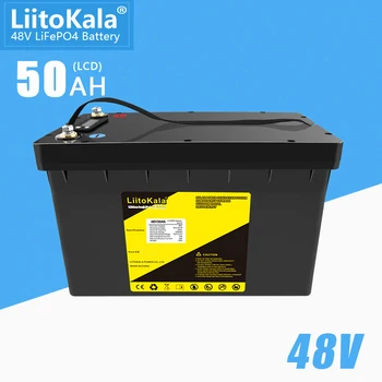 LiitoKala 48V 50Ah LiFePO4 аккумулятор с 50A BMS водонепроницаемой аккумуляторной батареей для электрического велосипеда мощностью 1200 Вт 2400 Вт e scooter bicycle