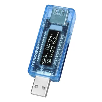Naughty Bird USB Тестер емкости текущего напряжения, Вольт-Ток, определение напряжения, Тестер емкости зарядного устройства, измеритель мобильной мощности, детектор