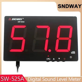 SNDWAY SW-525G шумомер 30-130 дБ настенный цифровой шумомер USB зарядка измерение децибел мониторинг шума