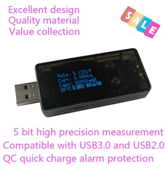 USB 3.0 OLED детектор USB Зарядное устройство Доктор вольтметр амперметр мощность емкость напряжение ток батарея тестер метр QC 2.0 3.0