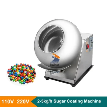Автоматическая машина для нанесения шоколадной глазури весом 2-5 кг, Сахарная Машина для нанесения арахисового покрытия на таблетки, Полировальная машина для нанесения покрытия 110 В 220 В