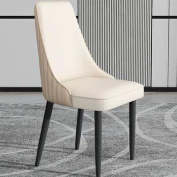 Белые обеденные стулья со спинкой для гостиной, роскошное современное офисное кресло для отдыха и медитации Queen Relax Nordic Silla Furniture