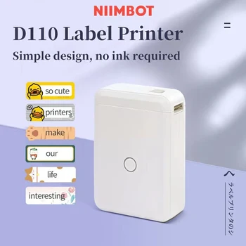 Беспроводной принтер этикеток Niimbot D110, портативный карманный принтер, Термопринтер, Ценник, Наклейка, Маркер, Товары для дома и офиса