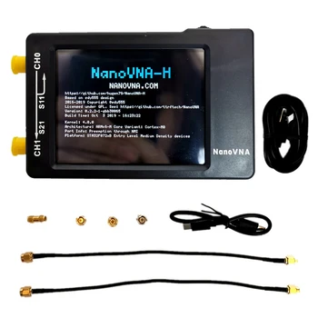 Векторный Сетевой Анализатор NanoVNA-H Анализатор спектра 10 кГц-1,5 ГГц MF HF VHF UHF с Разъемом для SD-карты Shell Цифровой Тестер Nano VNA-H