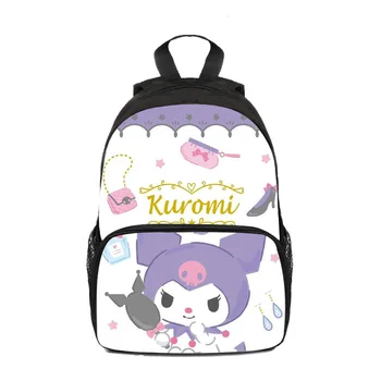 Детский рюкзак Sanrio Kuromi, школьная сумка для начальной школы, Мультяшный милый рюкзак для уменьшения нагрузки, подарок для защиты позвоночника