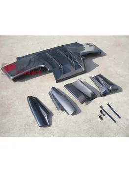 Для 1995-1998 Skyline R33 GTR TS Задний диффузор 7шт с металлическими фитинговыми аксессуарами из углеродного волокна