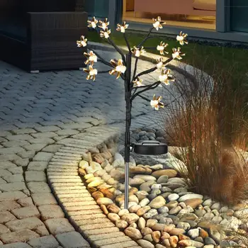 Елочный светильник на солнечной батарее 20LED для газона Наружная садовая дорожка для газона Солнечная лампа