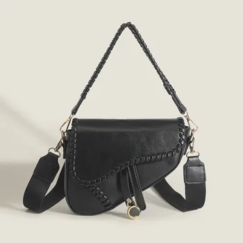 Женская сумка 2023 года выпуска, роскошный нишевый дизайн Senior Sense, черная сумка на одно плечо, сумка под мышку, сумка через плечо, седельная сумка