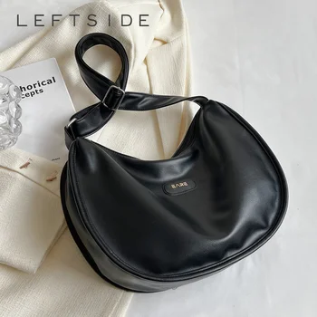 Женская сумка через плечо 2023, весенняя кожаная винтажная сумка через плечо, дизайнерские трендовые сумки-хобо и кошельки