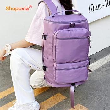 Женский рюкзак для путешествий, водонепроницаемый женский рюкзак для путешествий через плечо большой емкости, USB-порт для зарядки, повседневный рюкзак для дорожных сумок