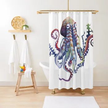 Занавеска для душа Octopus, занавески для ванной и душа, занавески для душа, туалетные принадлежности, ванная комната