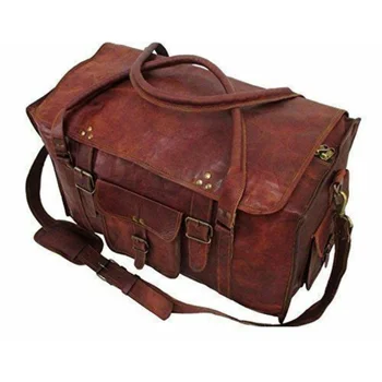 Кожаные сумки, модный и аутентичный дорожный багаж, мужская дорожная сумка ручной работы для спортзала выходного дня