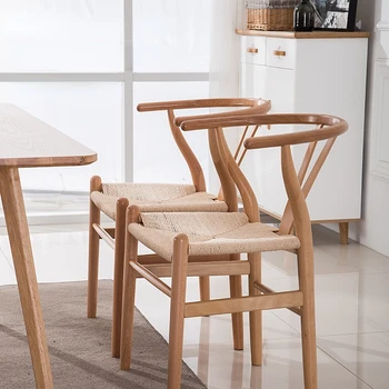 Креативные обеденные стулья для спальни, кожаные стулья для гостиной, минималистичные стулья, японские шезлонги, мебель для спальни, WYH