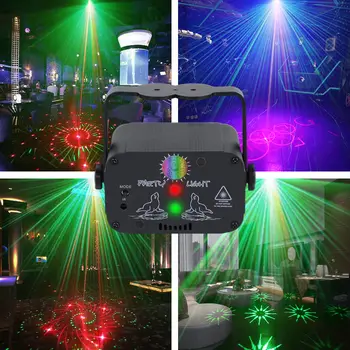 Мини-лазерный луч USB, цветная подсветка со звуковым управлением, подсветка бара, светодиодные фонари сцены, лазерные фонари, окружающее освещение, освещение сцены