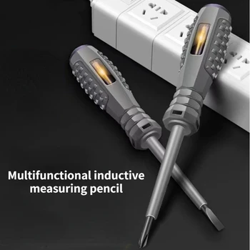 Многофункциональная высокоточная ручка-тестер напряжения переменного тока Бесконтактный индукционный тестовый детектор ручки Индикатор электрической отвертки