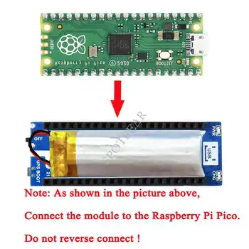 Модуль ИБП Raspberry Pi Pico Источник бесперебойного питания Li-po Аккумулятор Штабелируемый дизайн